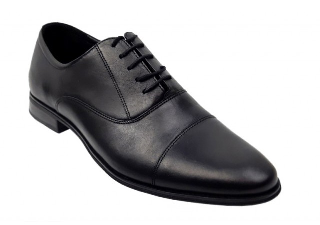 Pantofi barbati eleganti din piele naturala Negru GKR347N